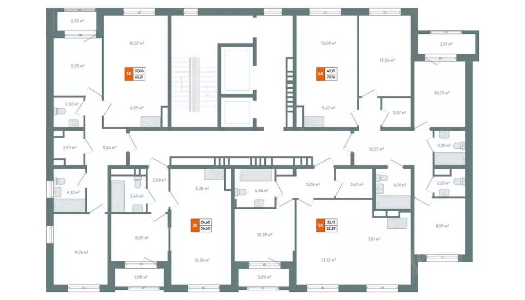 2-к кв. Иркутская область, Иркутск Автор жилой комплекс (39.58 м) - Фото 1