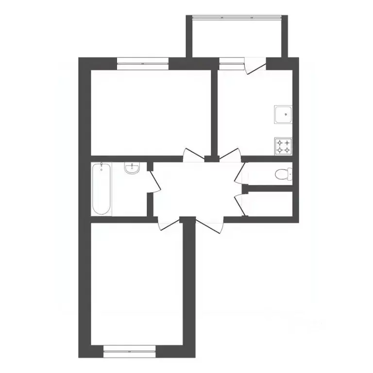 2-к кв. Тюменская область, Тюмень ул. Газопромысловая, 9 (57.4 м) - Фото 1