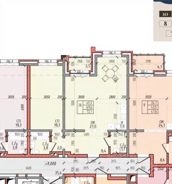 2-к кв. Иркутская область, Иркутск ул. Шмидта, 4 (72.0 м) - Фото 2