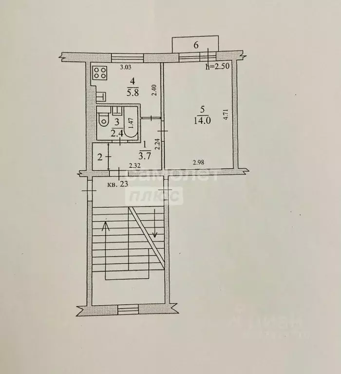 1-к кв. Московская область, Щелково ул. Беляева, 8 (27.1 м) - Фото 2