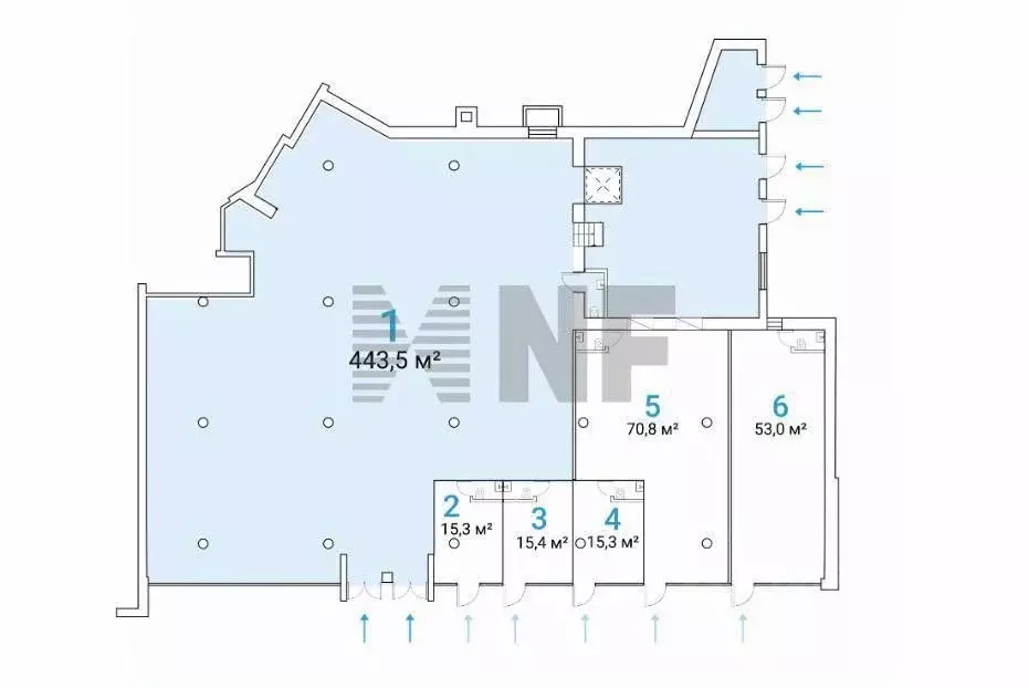 Торговая площадь в Москва Русаковская ул., 25С1 (428 м) - Фото 1