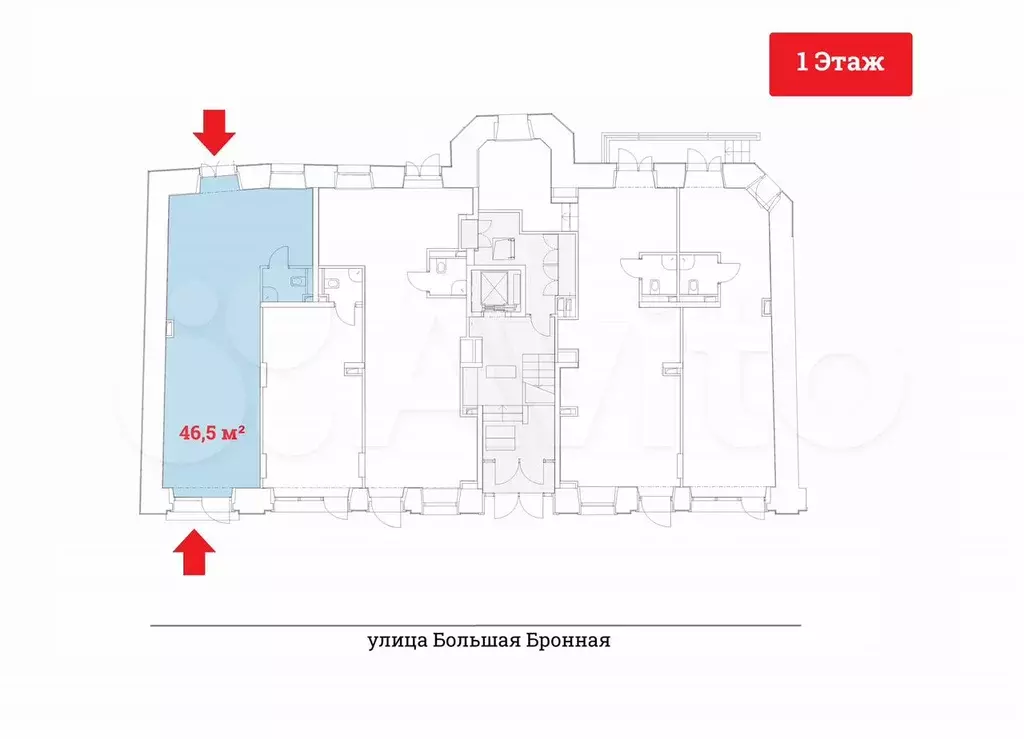 Продажа Помещения на Бронной - 46,5 м - Фото 0
