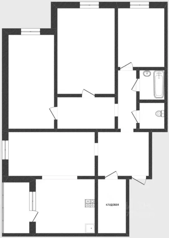 4-к кв. Тюменская область, Тюмень ул. Николая Федорова, 17 (98.0 м) - Фото 2