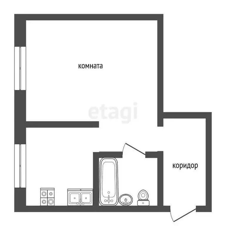 1-комнатная квартира: Верхняя Салда, улица Воронова, 12к1 (32.8 м) - Фото 0