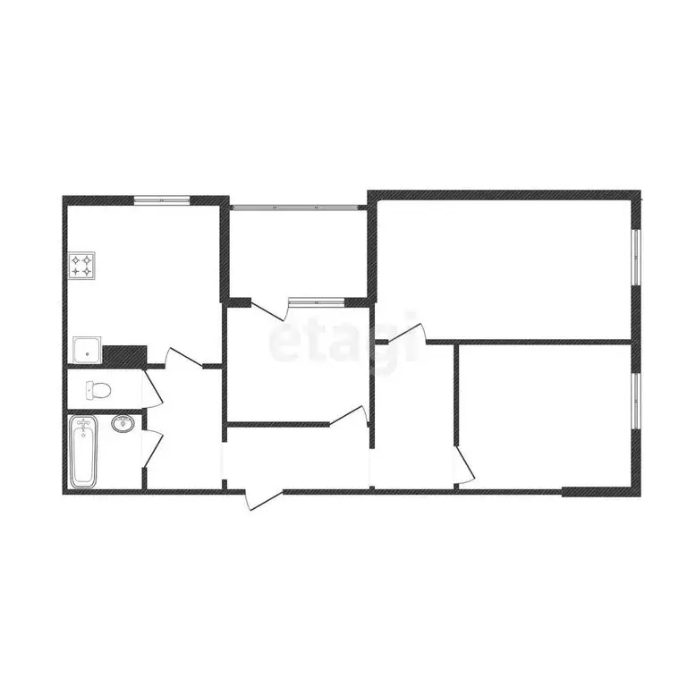 3-комнатная квартира: Белгород, Комсомольская улица, 45 (63.3 м) - Фото 0
