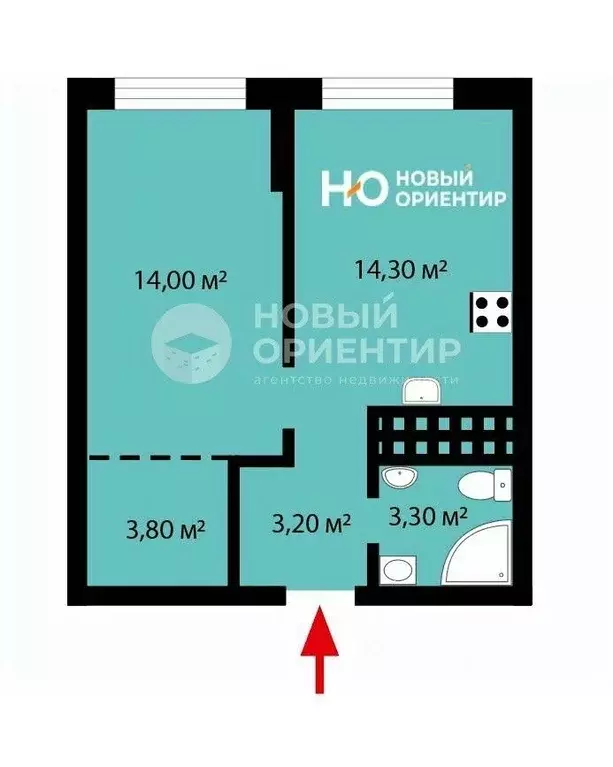 1-к кв. Свердловская область, Екатеринбург ул. Онежская, 4 (39.2 м) - Фото 1