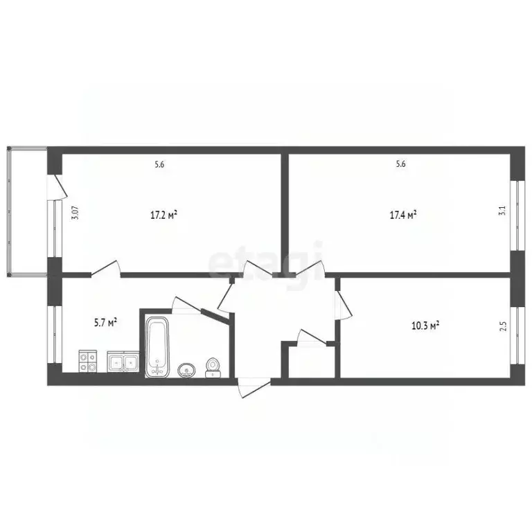 3-к кв. Камчатский край, Петропавловск-Камчатский ул. В.В. ... - Фото 1