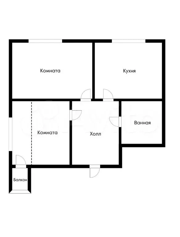 2-к. квартира, 56,1 м, 3/4 эт. - Фото 0