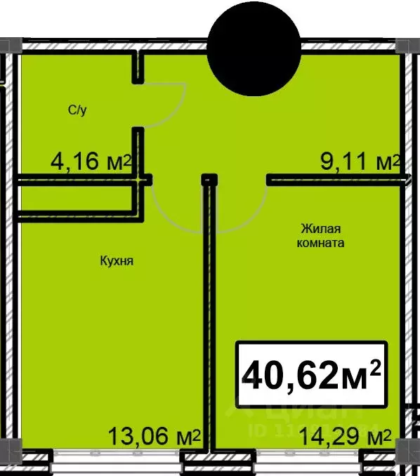 1-к кв. Ставропольский край, Ессентуки ул. Благодатная, 28 (40.62 м) - Фото 0