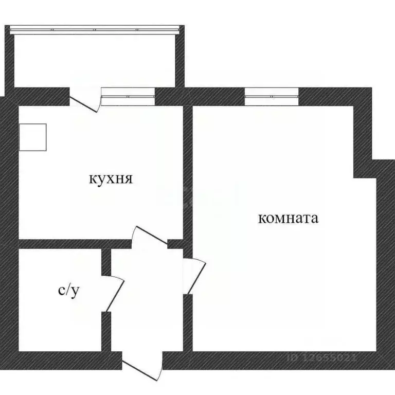 Студия Костромская область, Кострома Панинская ул., 2к3 (27.7 м) - Фото 1