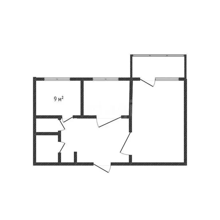 2-комнатная квартира: Белгород, Железнодорожная улица, 129 (53 м) - Фото 1