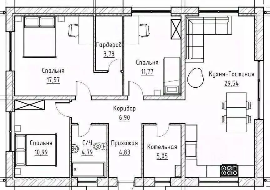 Дом в Пермский край, Пермский муниципальный округ, д. Мокино ул. ... - Фото 2