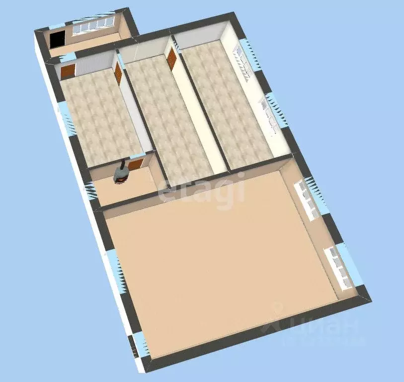 Дом в Амурская область, Белогорск Октябрьская ул., 61 (85 м) - Фото 2