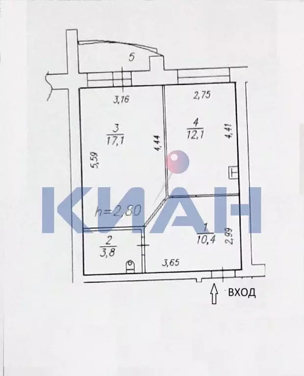 1-к кв. Красноярский край, Красноярск ул. Елены Стасовой, 40А (43.4 м) - Фото 1