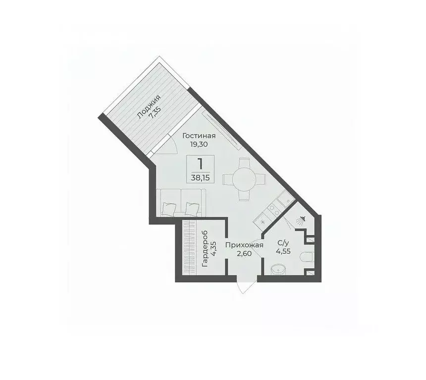 Студия Крым, Сакский район, с. Лесновка  (38.15 м) - Фото 0