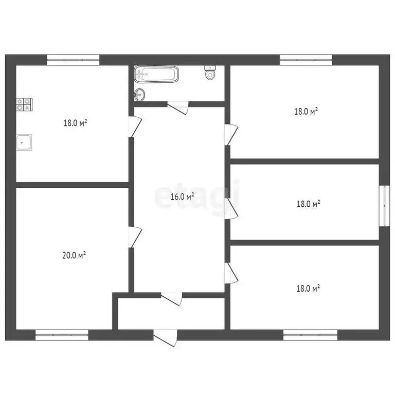 Дом в Московское сельское поселение, посёлок Московский, Северная ... - Фото 1