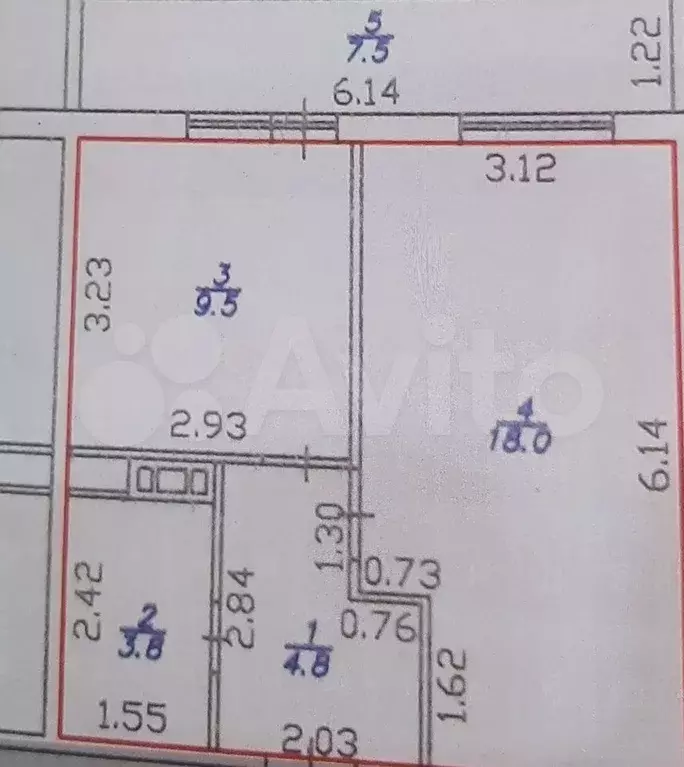 1-к. квартира, 42 м, 7/9 эт. - Фото 0