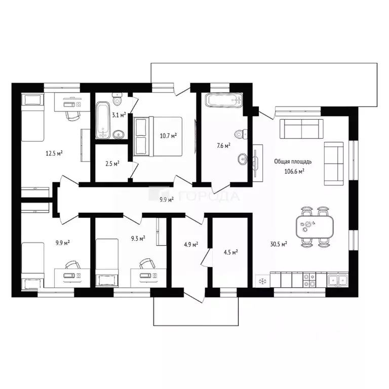 Дом в Новосибирская область, Новосибирский район, Криводановский ... - Фото 2