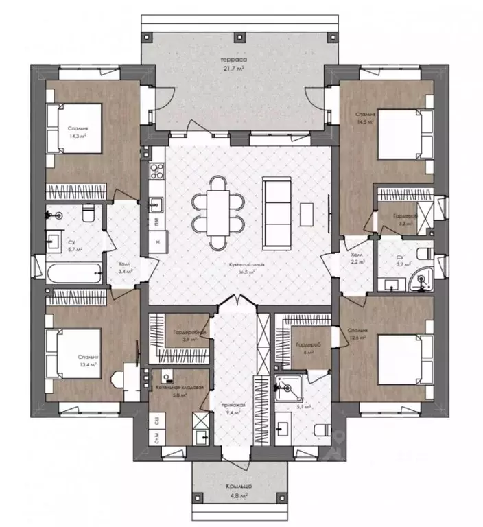 Коттедж в Москва Ярцево лайф кп,  (165 м) - Фото 1