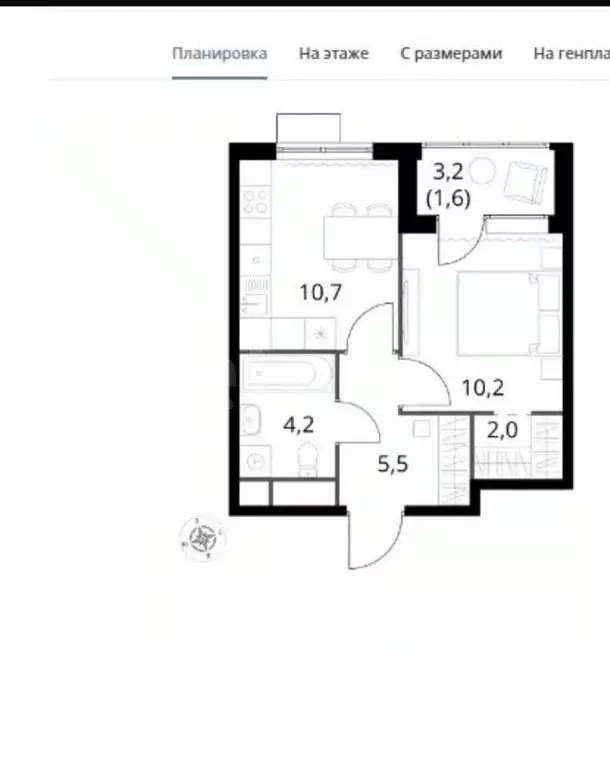 1-к кв. Московская область, Химки Клязьма-Старбеево мкр, Международный ... - Фото 1
