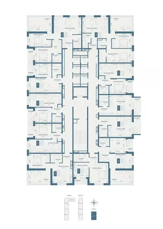 2-комнатная квартира: Краснодар, посёлок Берёзовый, микрорайон ... - Фото 0