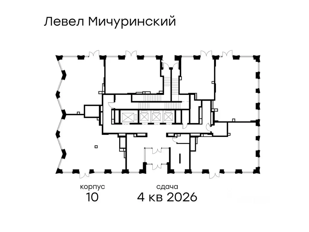 Помещение свободного назначения в Москва Левел Мичуринский жилой ... - Фото 2