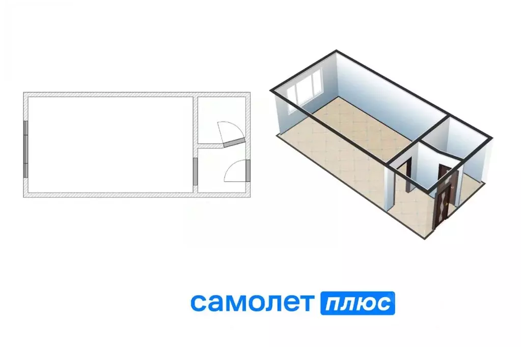 Студия Кемеровская область, Кемерово Ногинская ул., 10 (22.5 м) - Фото 1