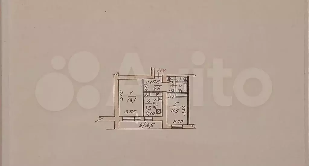2-к. квартира, 51,2 м, 2/9 эт. - Фото 0