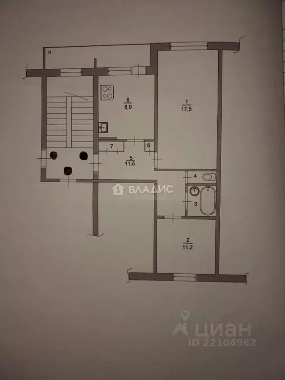 2-к кв. Марий Эл, Медведевский район, Краснооктябрьский городское ... - Фото 1