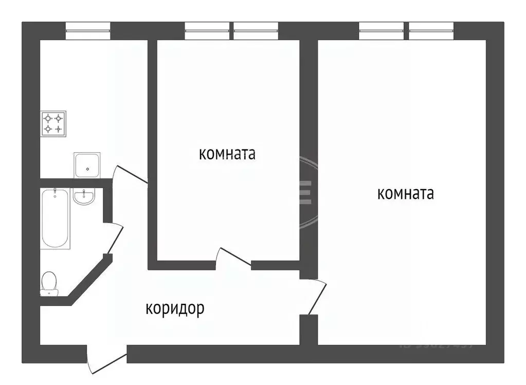 2-к кв. Калининградская область, Калининград ул. Куйбышева, 53А (58.3 ... - Фото 2