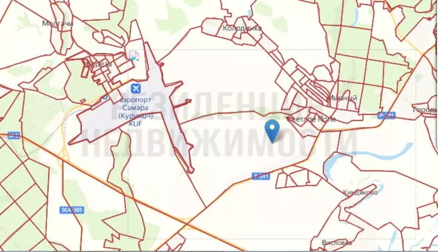 Участок в Самарская область, Красноярский район, Мирный городское ... - Фото 1