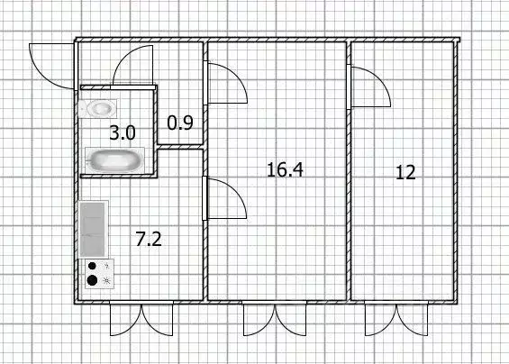 2-к кв. Башкортостан, Уфа Обская ул., 18 (42.2 м) - Фото 2