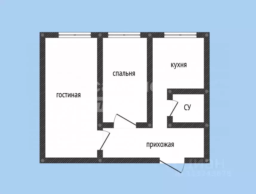 2-к кв. Дагестан, Махачкала ул. Али Омарова, 5 (62.0 м) - Фото 1