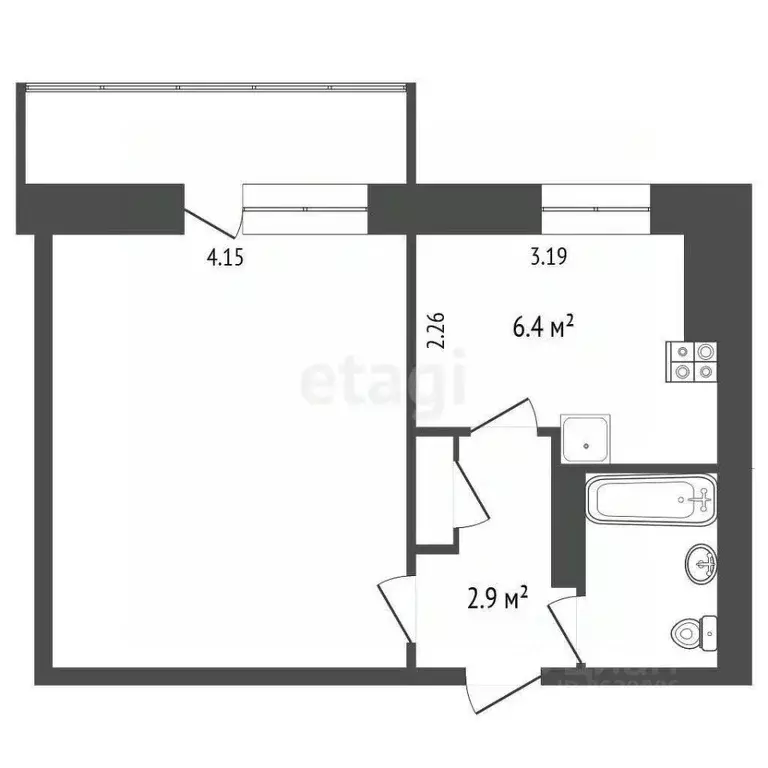 1-к кв. Крым, Саки ул. Ленина (29.3 м) - Фото 2
