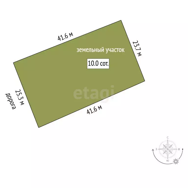 Участок в деревня Глазово, территория Квартал В (10 м) - Фото 1