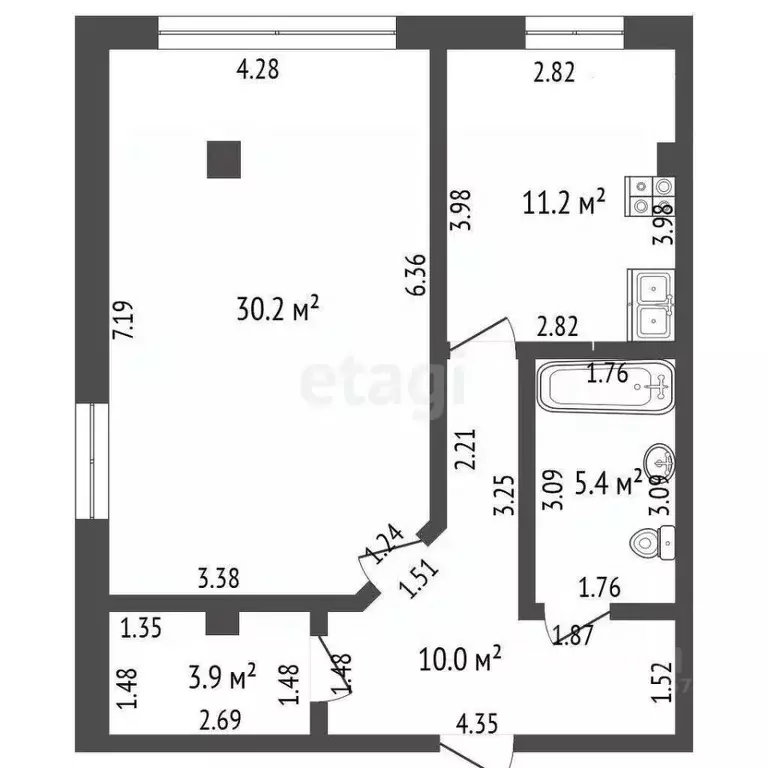 2-к кв. Краснодарский край, Новороссийск городской округ, Семигорский ... - Фото 2