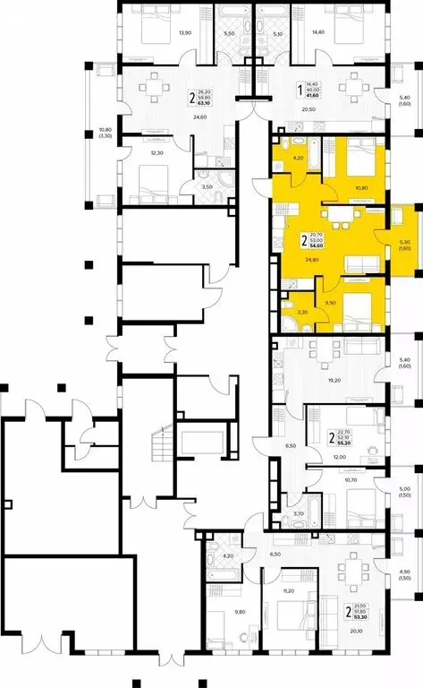 2-комнатная квартира: Сукко, жилой комплекс Кипарис (54.6 м) - Фото 2