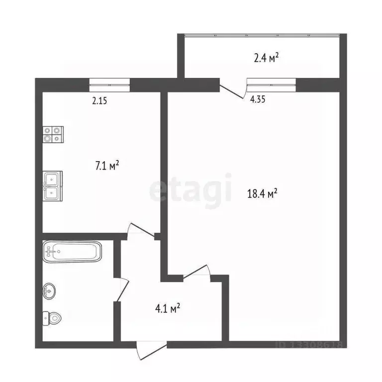 1-к кв. Омская область, Омск Крутая Горка мкр, Крутогорская ул., 16 ... - Фото 1