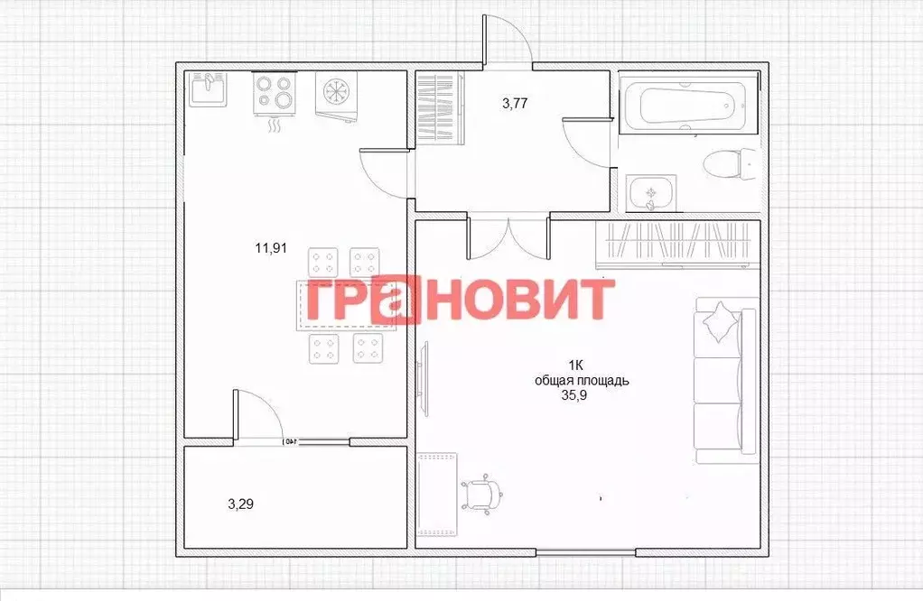 1-к кв. Новосибирская область, Новосибирский район, Мичуринский ... - Фото 1
