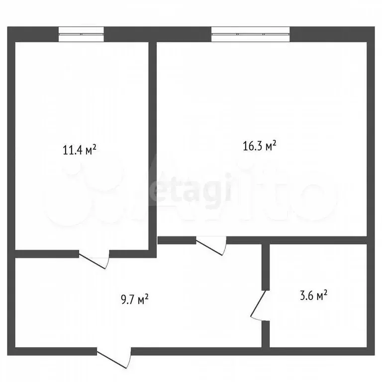 2-к. квартира, 41 м, 2/4 эт. - Фото 0