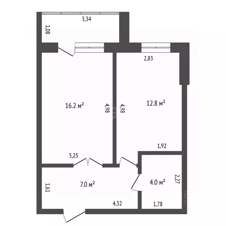 1-к кв. Амурская область, Благовещенск Игнатьевское ш., 14/9 (40.0 м) - Фото 2