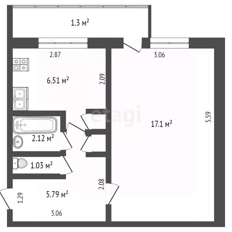 1-к кв. Мордовия, Саранск ул. Коваленко, 11 (33.2 м) - Фото 1