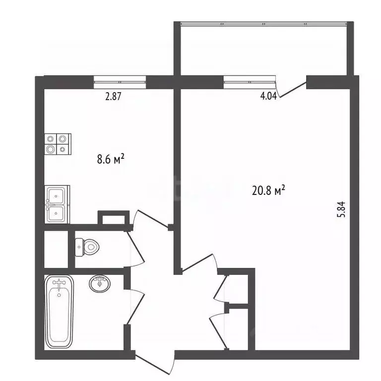 1-к кв. Москва Вешняковская ул., 31К2 (40.6 м) - Фото 2