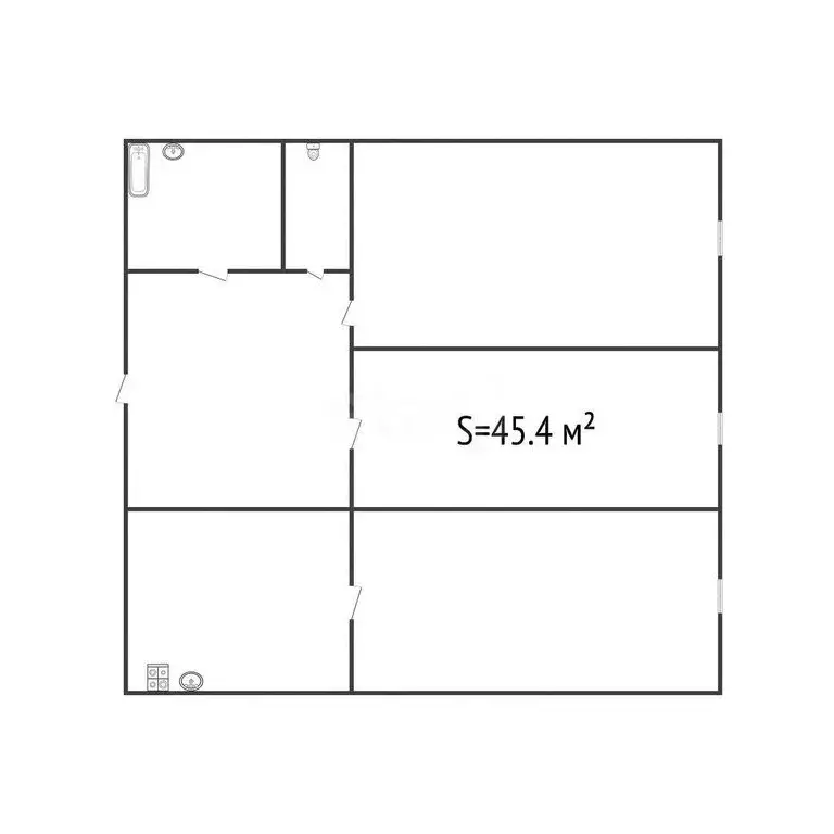 3-комнатная квартира: Бийск, Новая улица, 12 (45.4 м) - Фото 1
