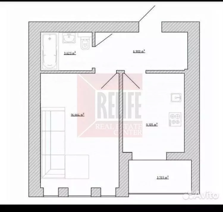 1-к кв. Калининградская область, Калининград Старорусская ул., 29 ... - Фото 1