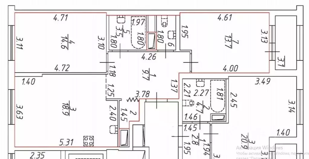 2-к кв. Санкт-Петербург бул. Измайловский, 11 (63.5 м) - Фото 2