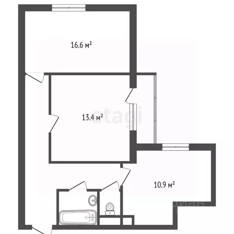 2-к кв. Санкт-Петербург просп. Пятилеток, 16к3 (56.1 м) - Фото 2