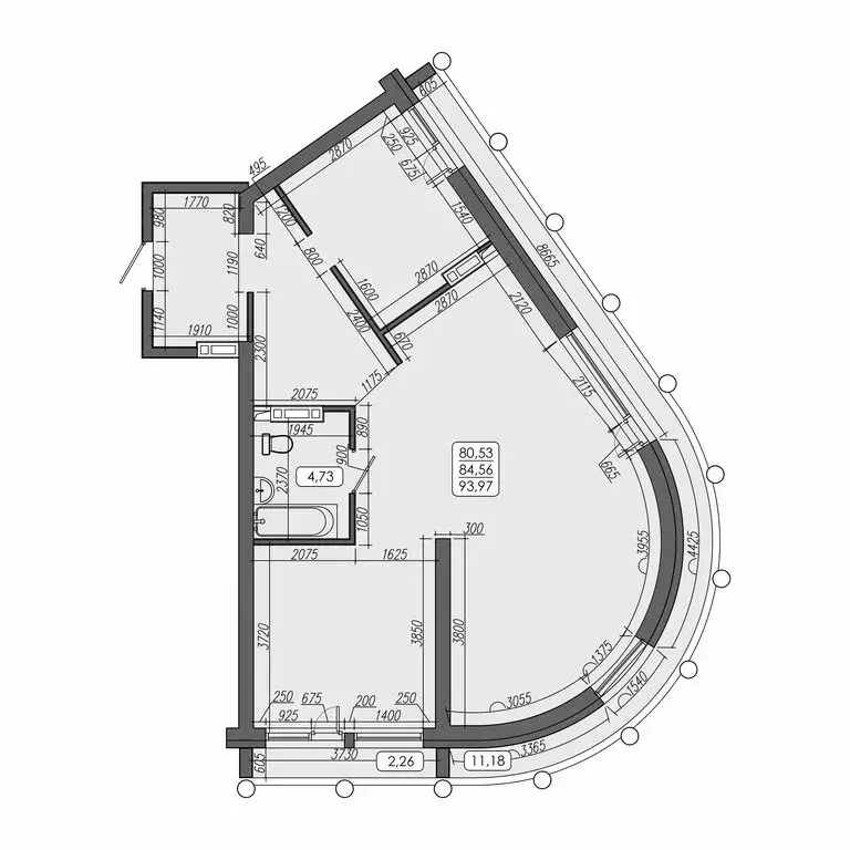 3-комнатная квартира: Владивосток, улица Мыс Кунгасный, 3Б (84.56 м) - Фото 0
