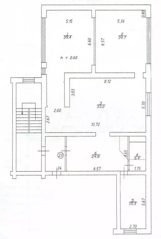 3-к. квартира, 173,1 м, 3/6 эт. - Фото 0