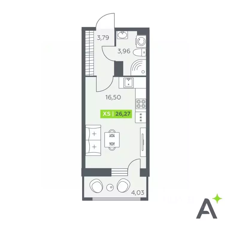 Студия Ленинградская область, Всеволожский район, Заневское городское ... - Фото 1